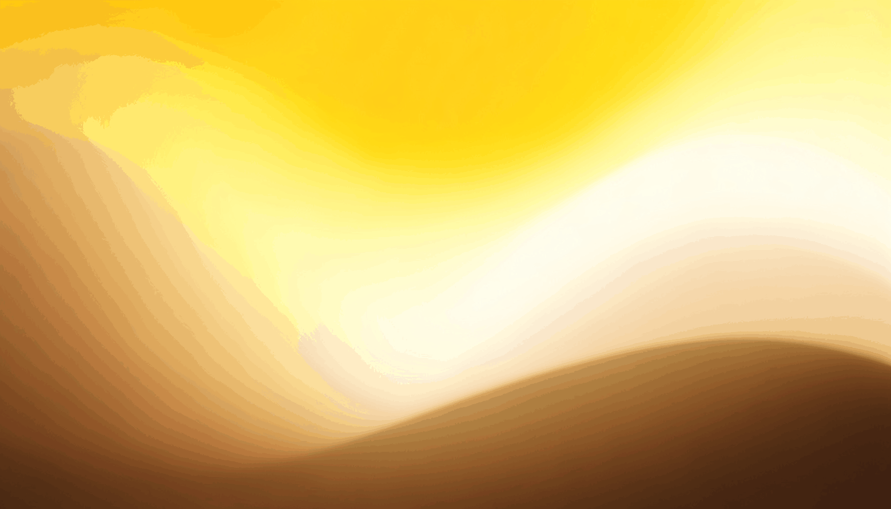 An abstract gradient composition in warm golden-yellow and soft cream tones, blending gently into deep earthy brown at the edges